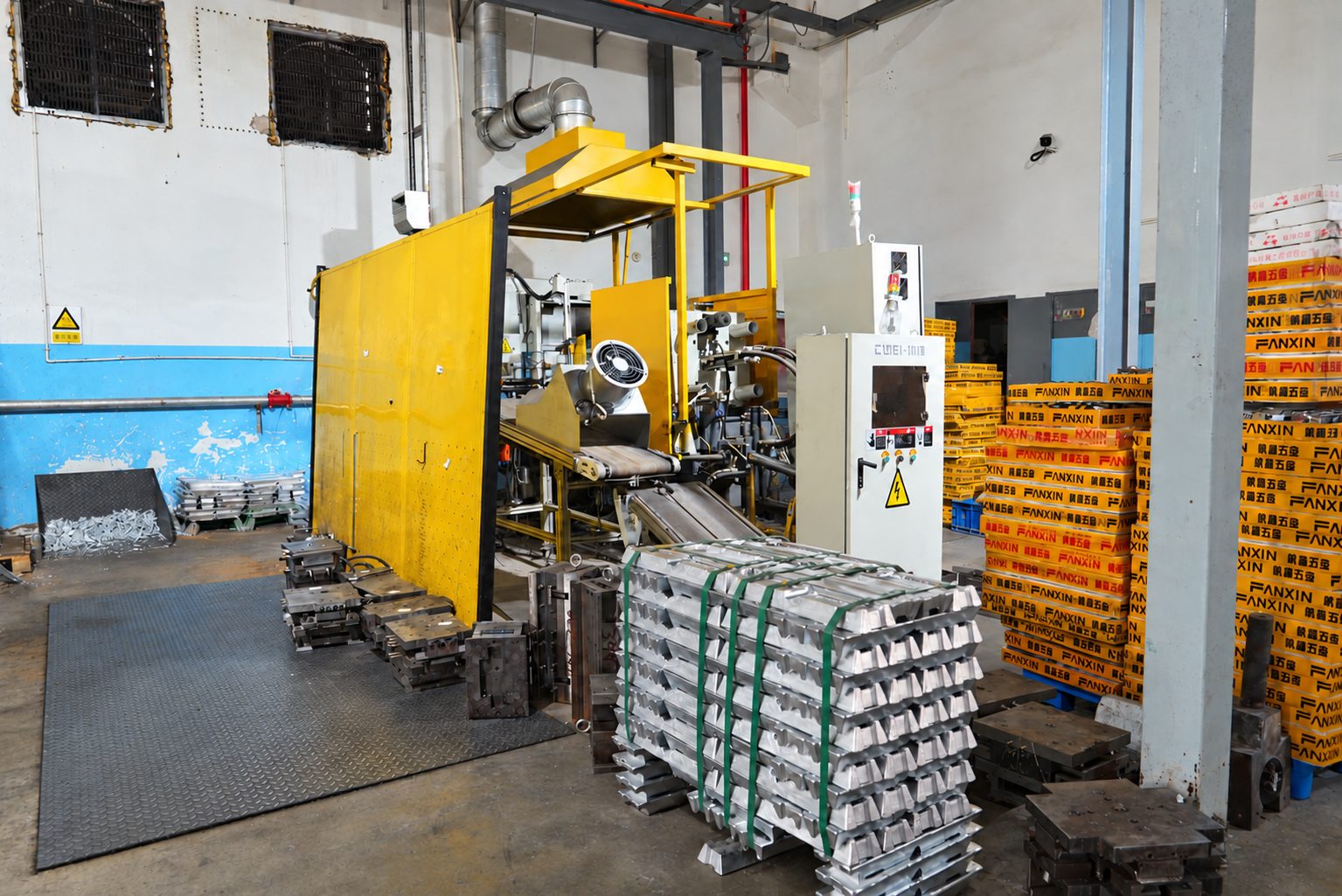 Production equipment inside our factory.