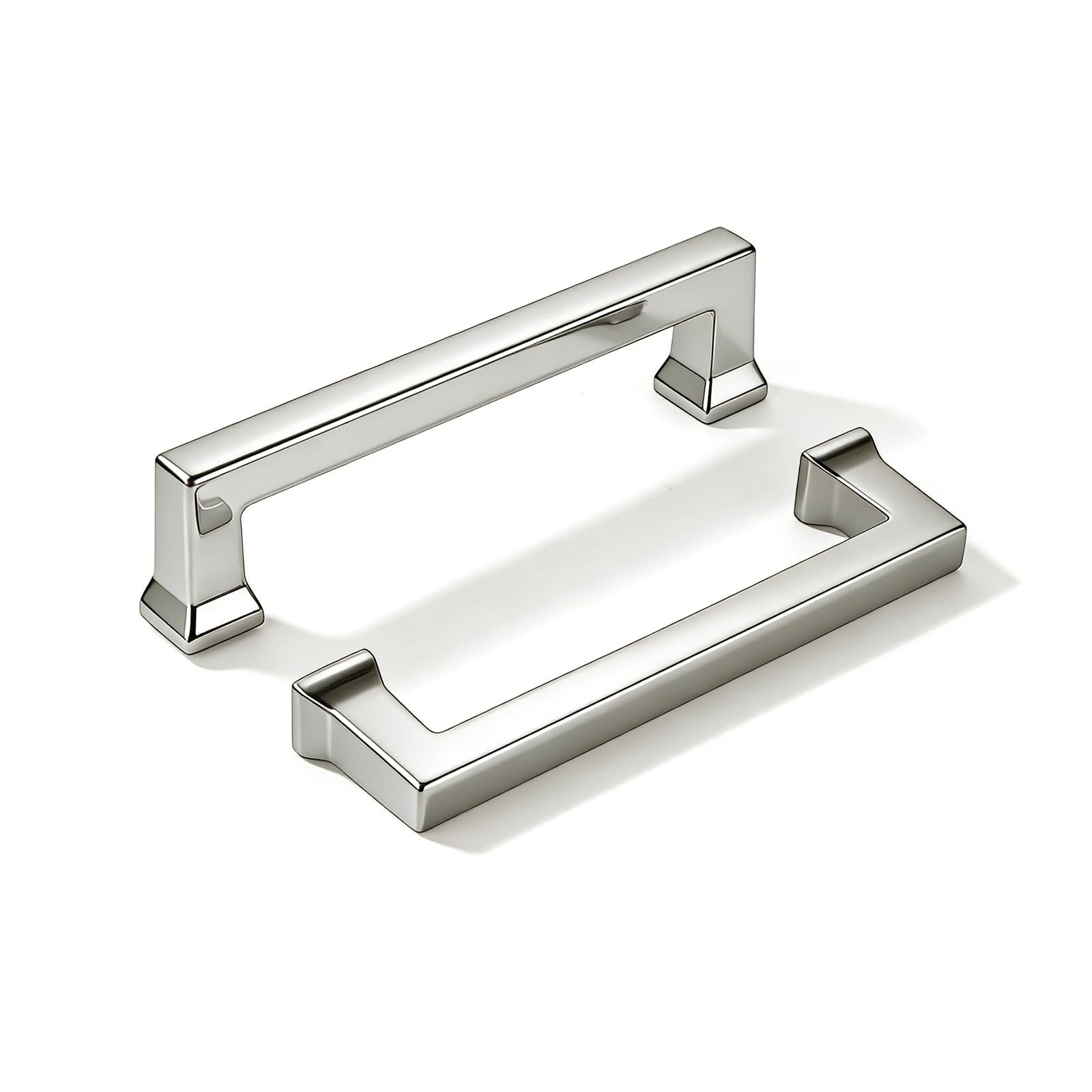 DESIGN414 Polished Nickel Cabinet Pulls CTC 3 in (76 mm)