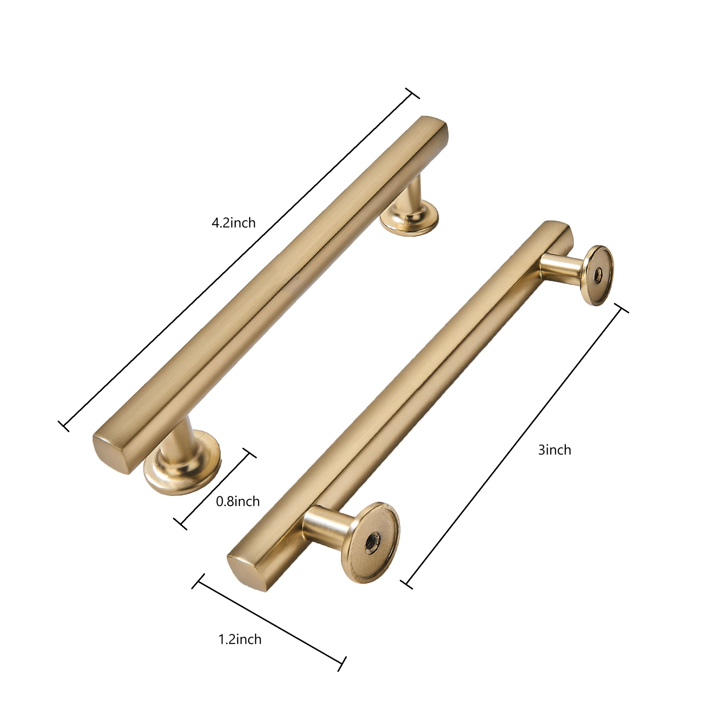 champagne bronze 3 in (76 mm) CTC cabinet pulls product photo