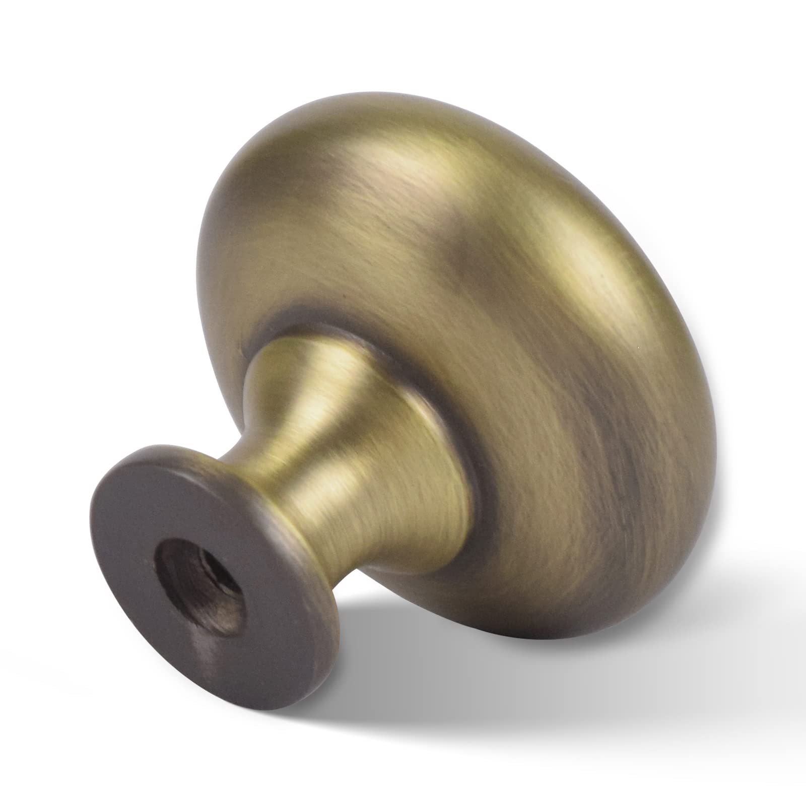 antique brass 1-1/4 in (32 mm) DIA cabinet knobs product photo