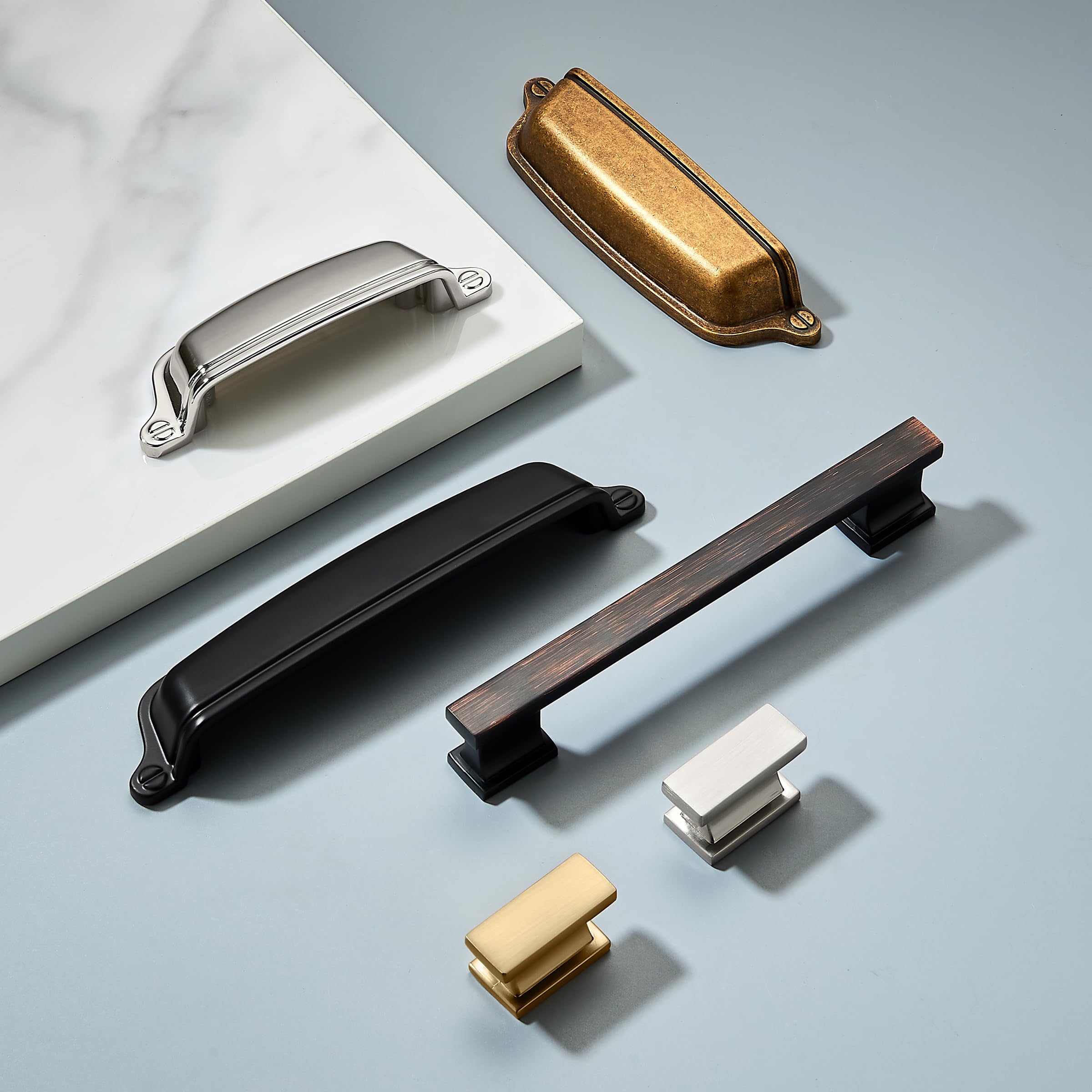 champagne bronze 3 in (76 mm) CTC cabinet pulls product photo