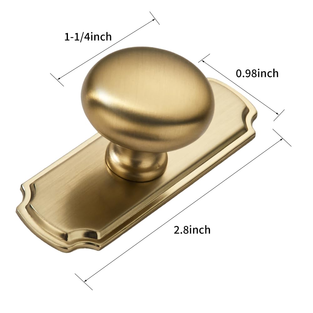 champagne bronze 1-1/4 in (32 mm) DIA cabinet knobs product photo