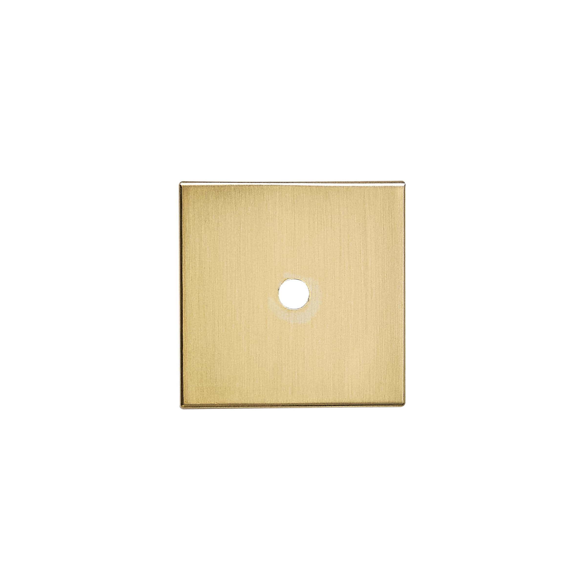 DESIGN23 Round Knob, Brushed Brass, DIA 1 - 1/2 in (38 mm), 2 Pack