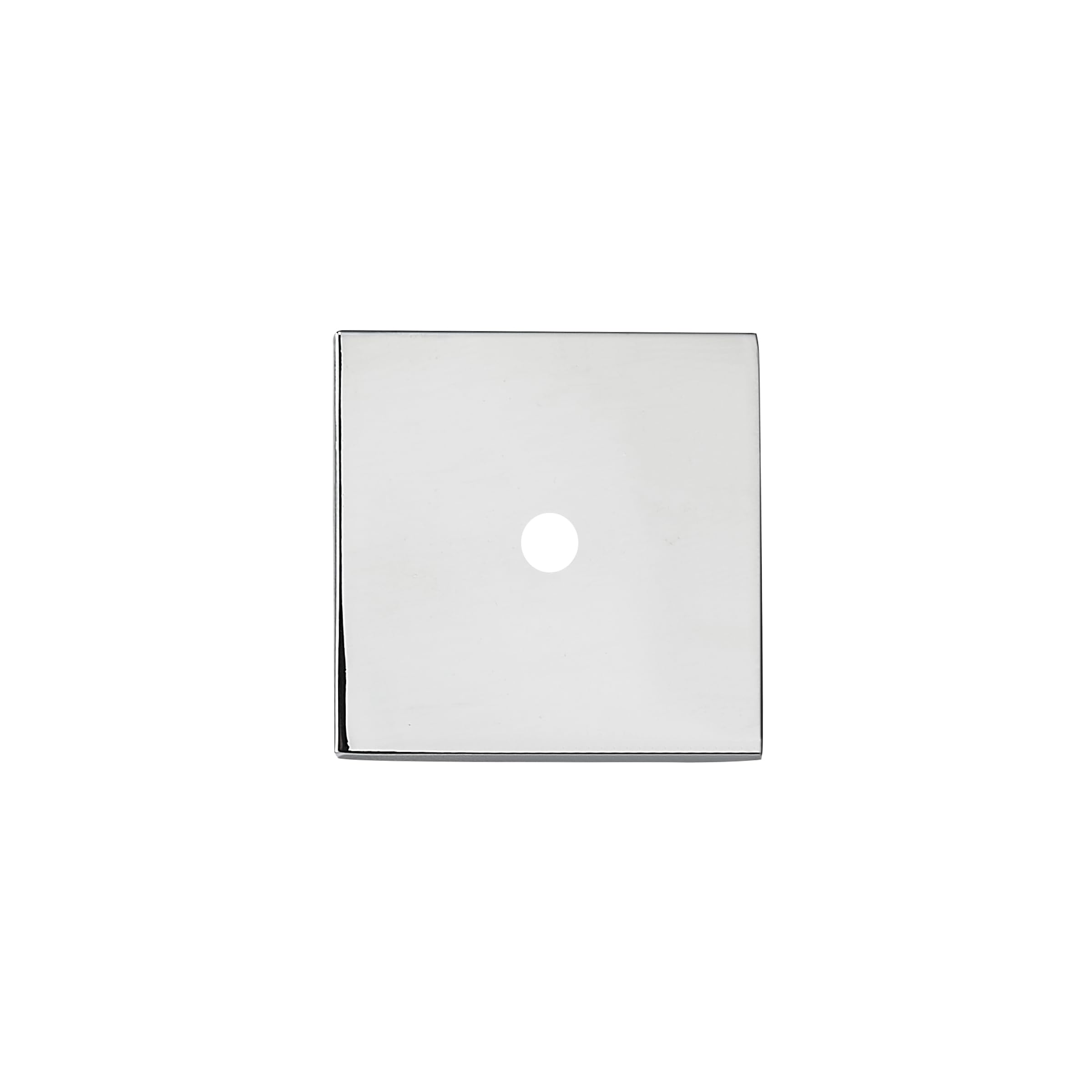 DESIGN23 Round Knob, Polished Nickel, DIA 1 - 1/2 in (38 mm), 2 Pack