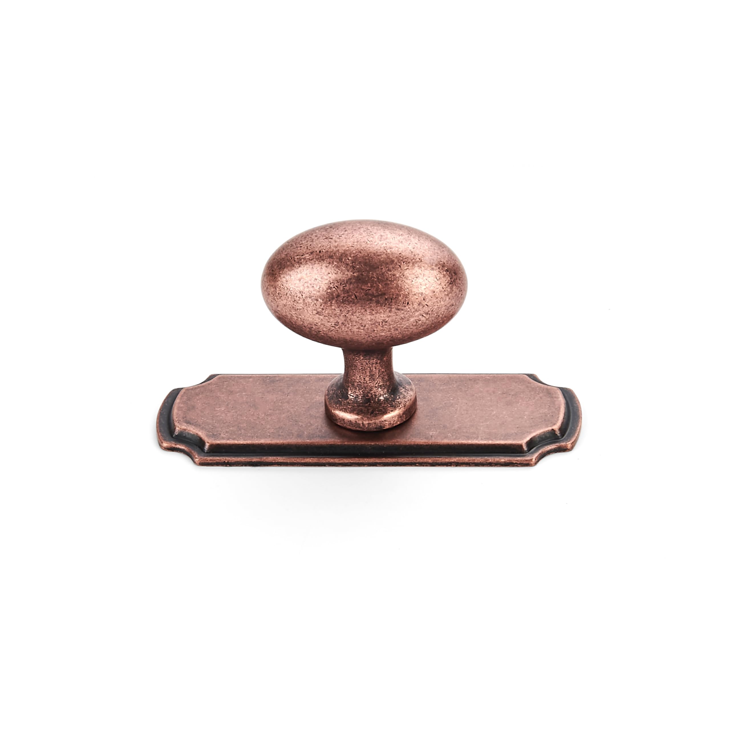 DESIGN247 Round Knob, Antique Copper, DIA 51 mm, 2 Pack