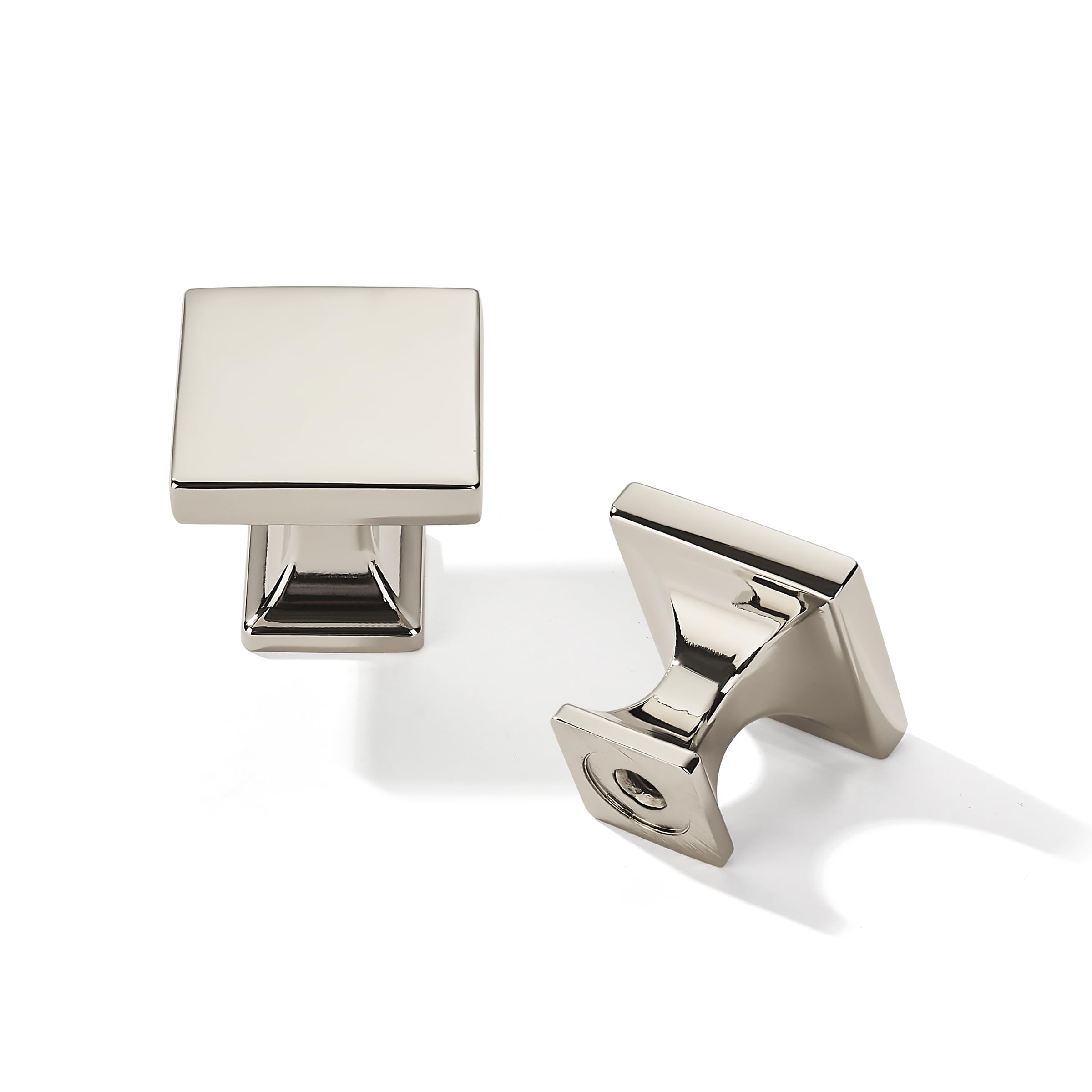 DESIGN282 Round Knob, Polished Nickel, DIA 28 mm, 2 Pack