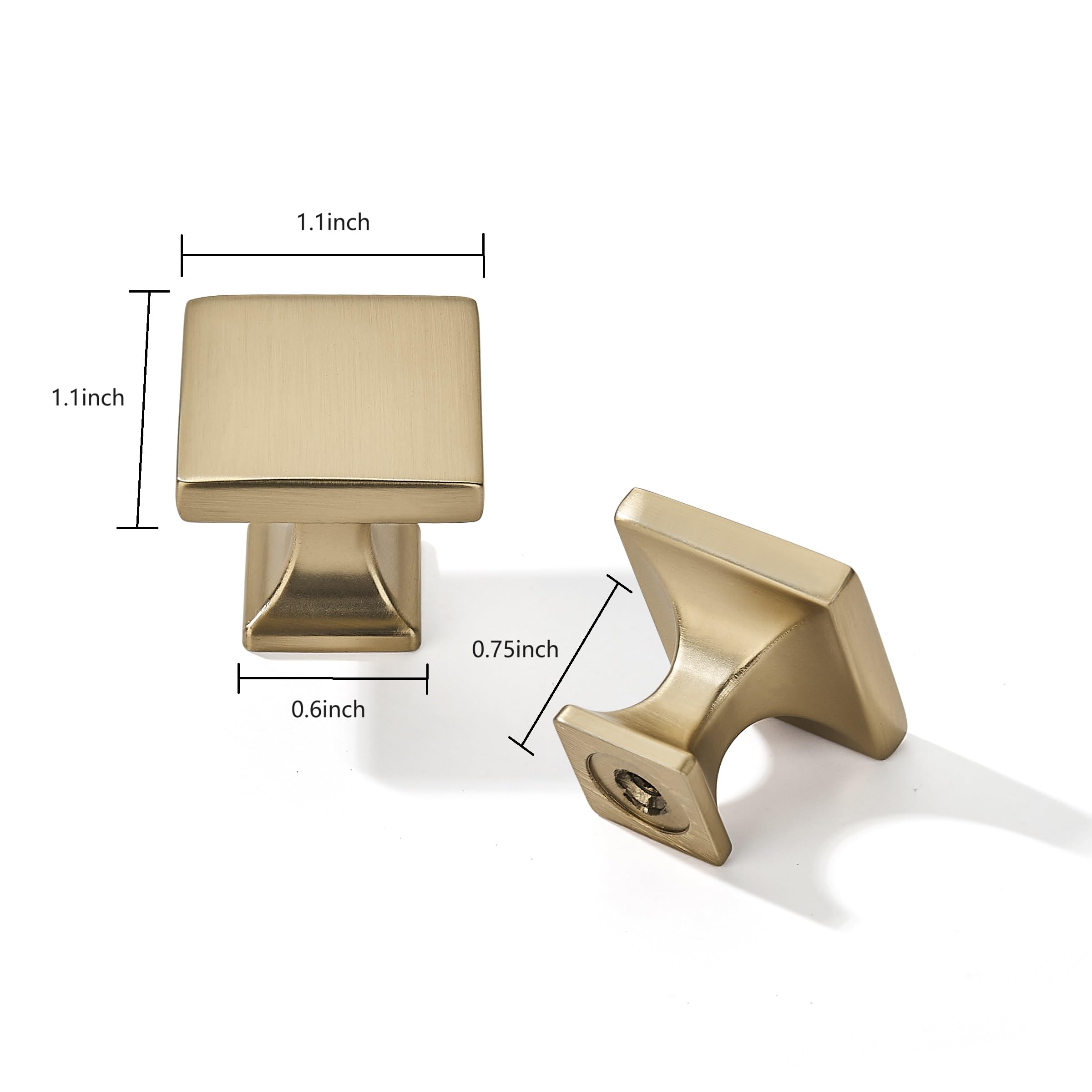 brushed brass KNOB cabinet knobs product photo
