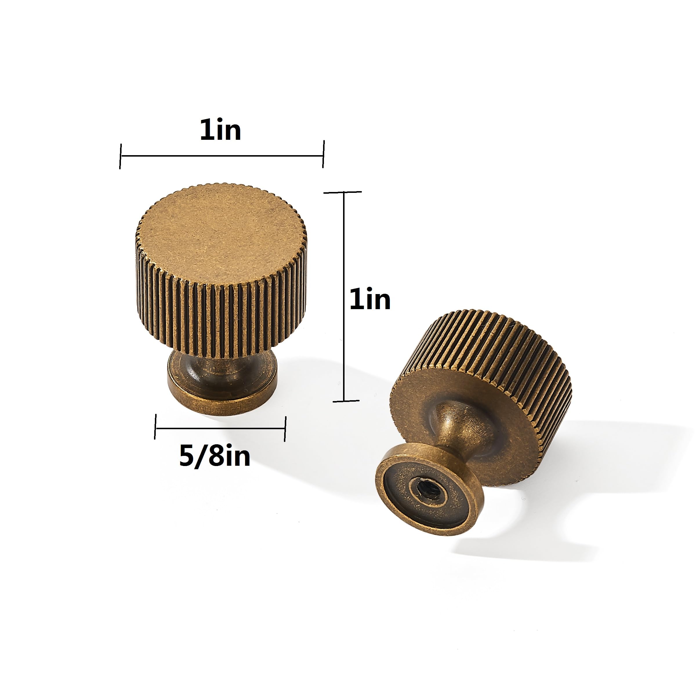 antique english brass KNOB cabinet knobs product photo