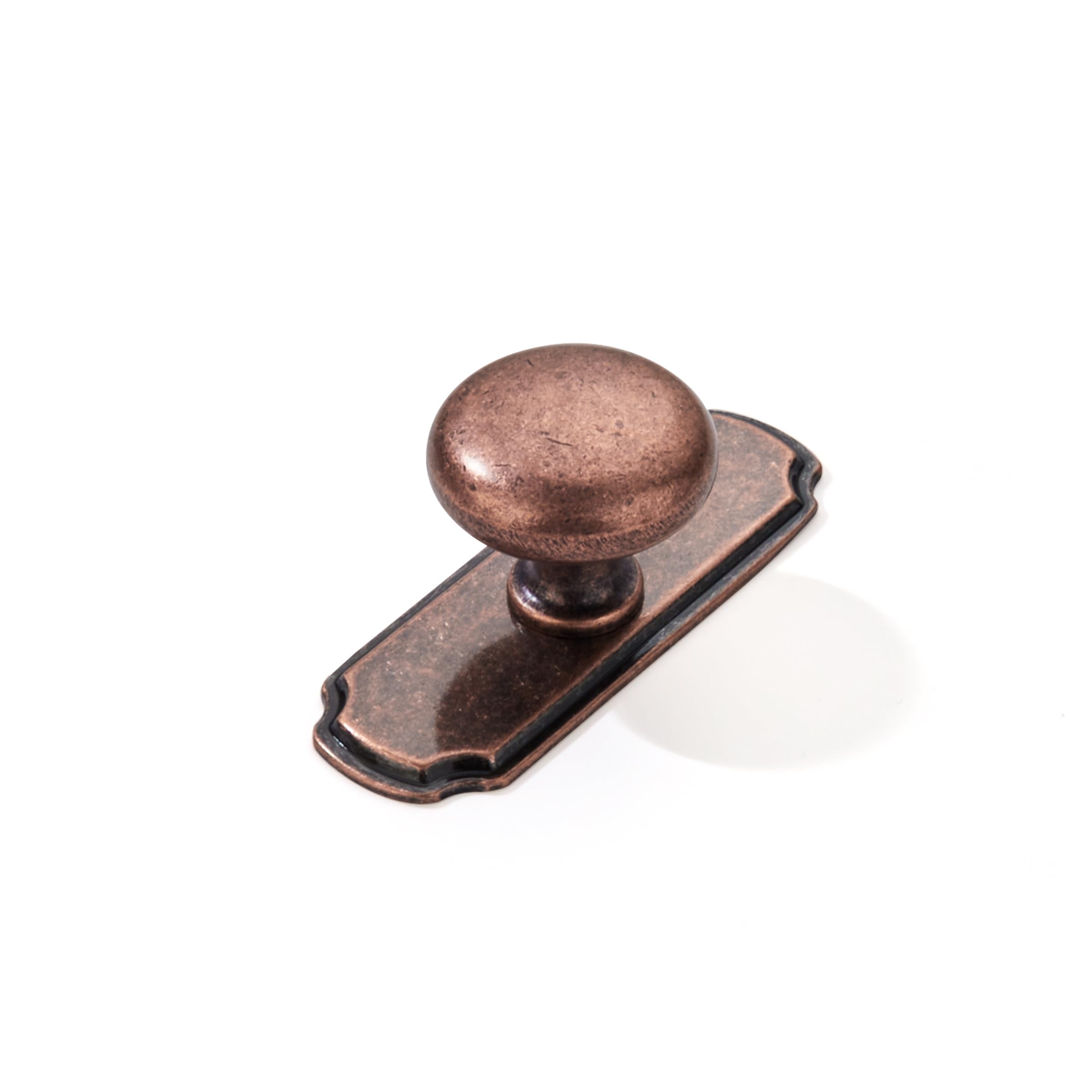 antique copper KNOB cabinet backplates product photo