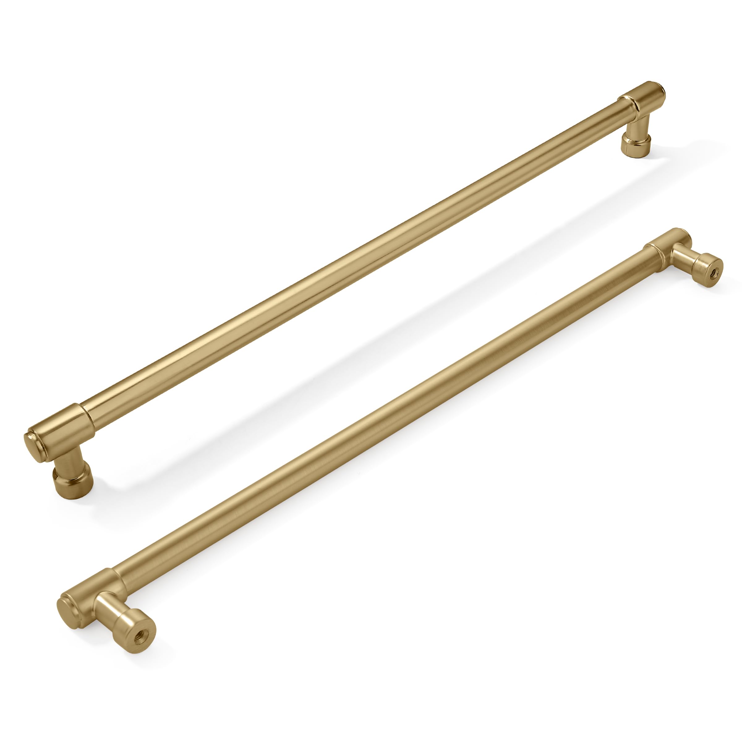 Khtumeware - 12 Matte Champagne Gold Cabinet Pulls CTC 12 in (305 mm) 2 Pack