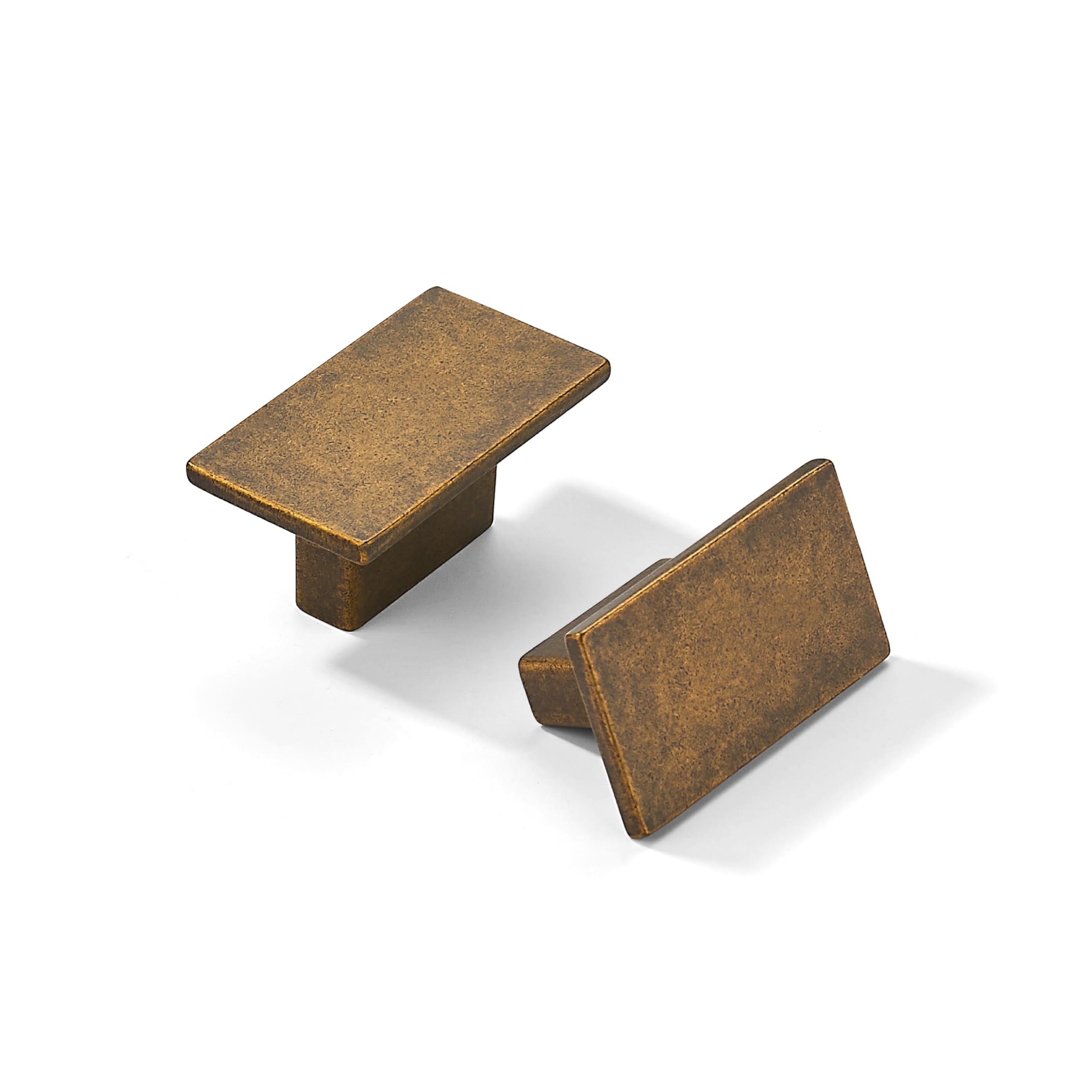 Khtumeware - 170025 Square Knob, Antique English Brass, KNOB, 10 Pack
