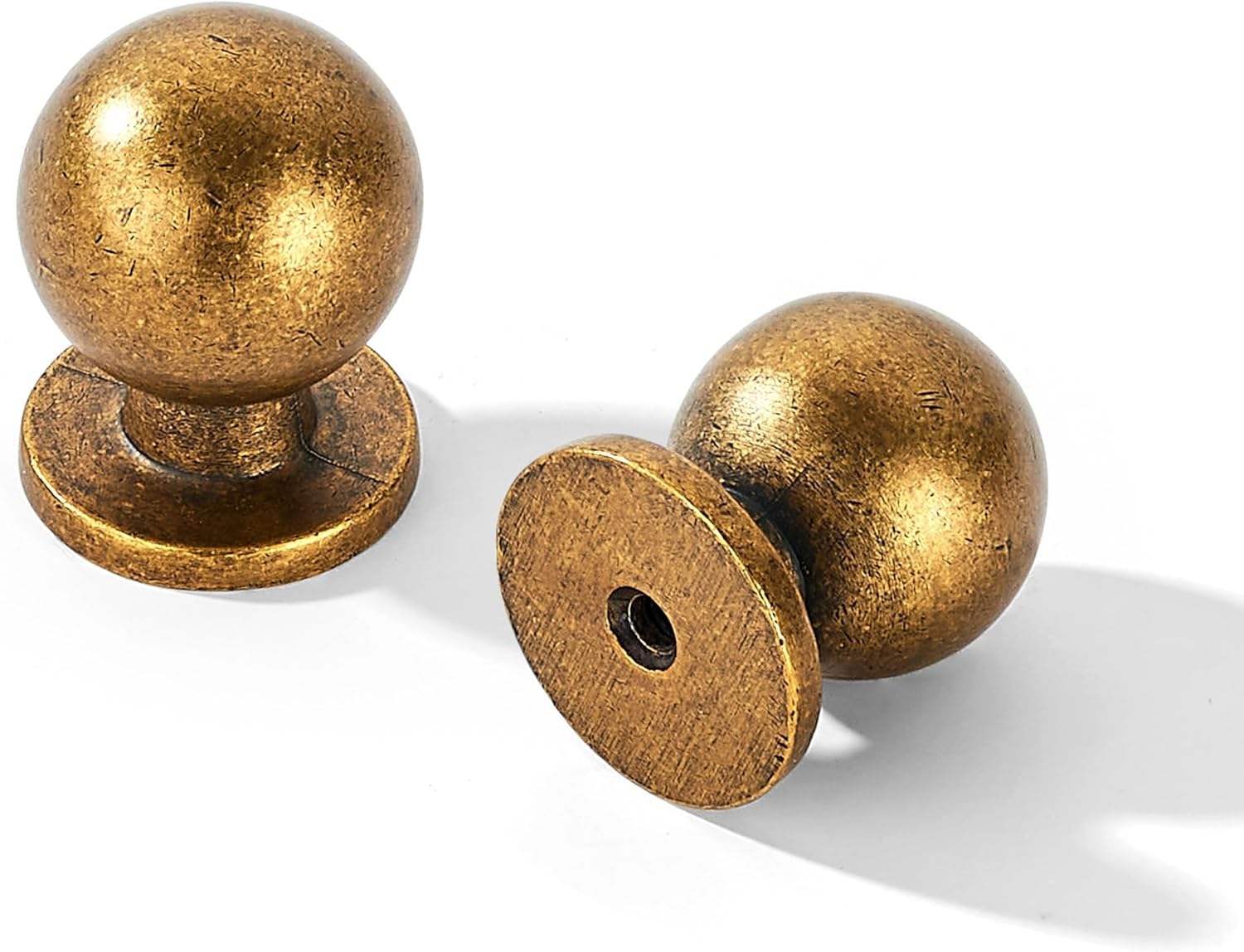 Khtumeware - 170057 Round Knob, Antique English Brass, DIA 28 mm, 10 Pack