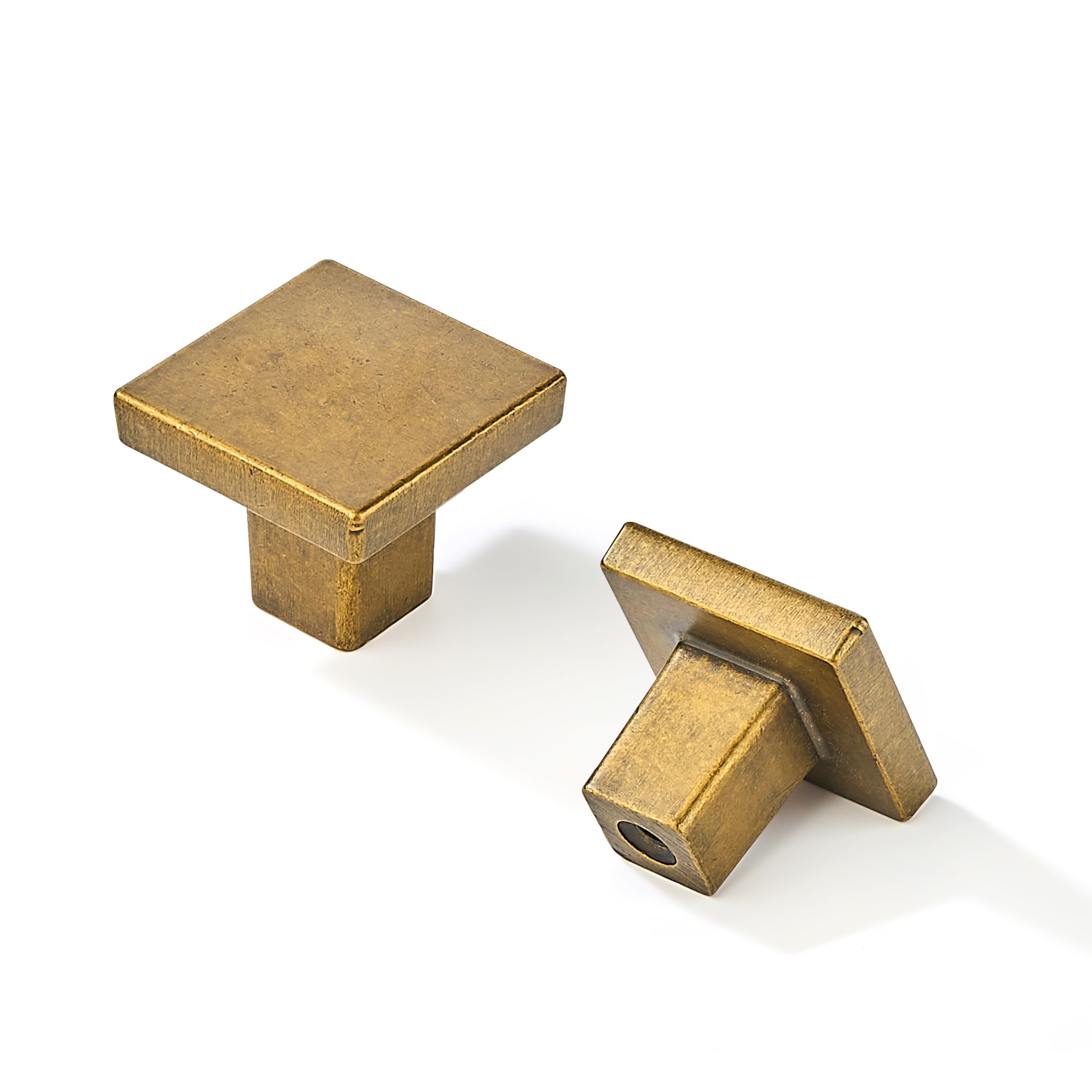 Khtumeware - 295 Round Knob, Antique English Brass, DIA 1 - 3/16 in (30 mm), 10 Pack