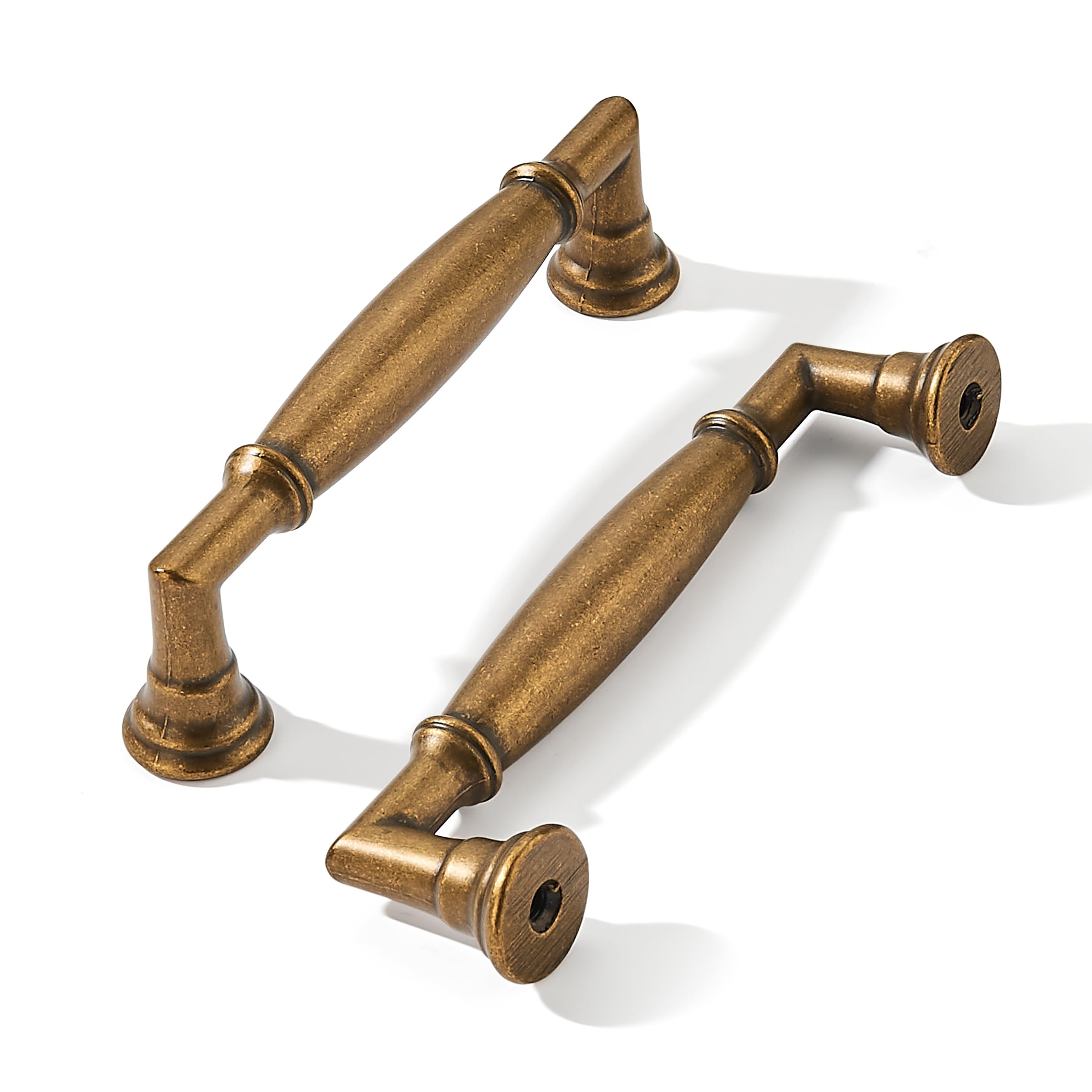 Khtumeware - 299 Antique English Brass Cabinet Pulls CTC 4 in (102 mm) 10 Pack