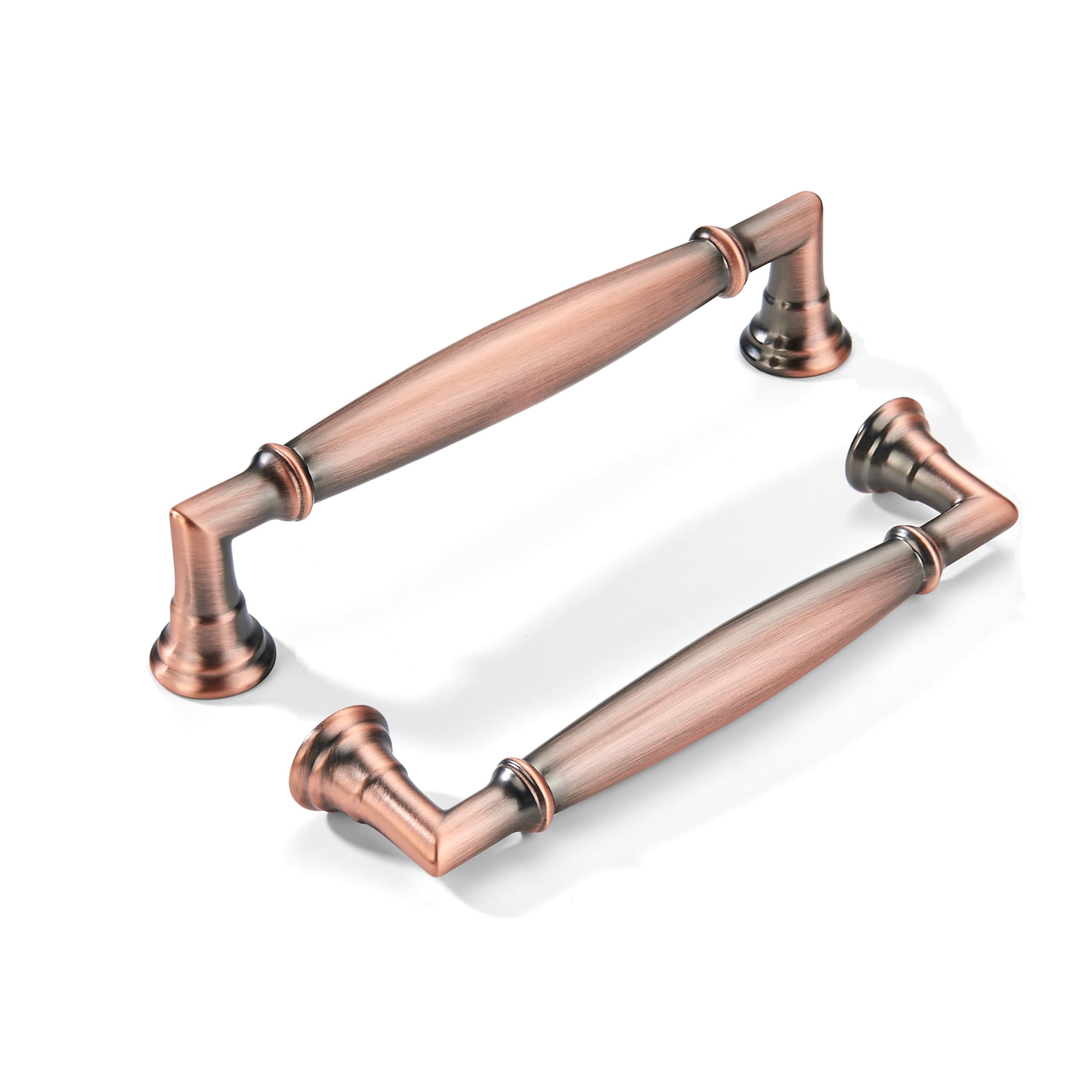 Khtumeware - 299 Brushed Antique Copper Cabinet Pulls CTC 4 in (102 mm) 10 Pack