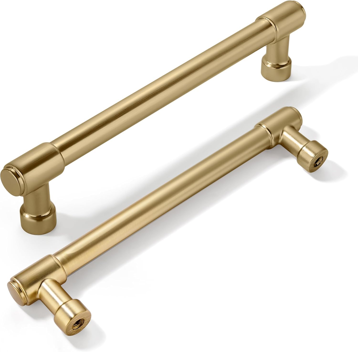 Khtumeware - 5 Matte Champagne Gold Cabinet Pulls CTC 5 in (128 mm) 10 Pack