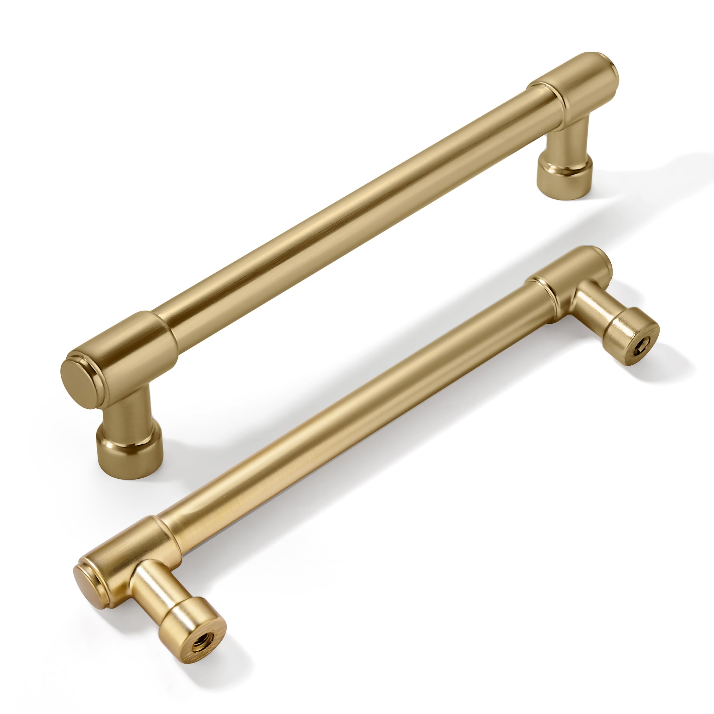 Khtumeware - 6 Matte Champagne Gold Cabinet Pulls CTC 6 in (152 mm) 10 Pack