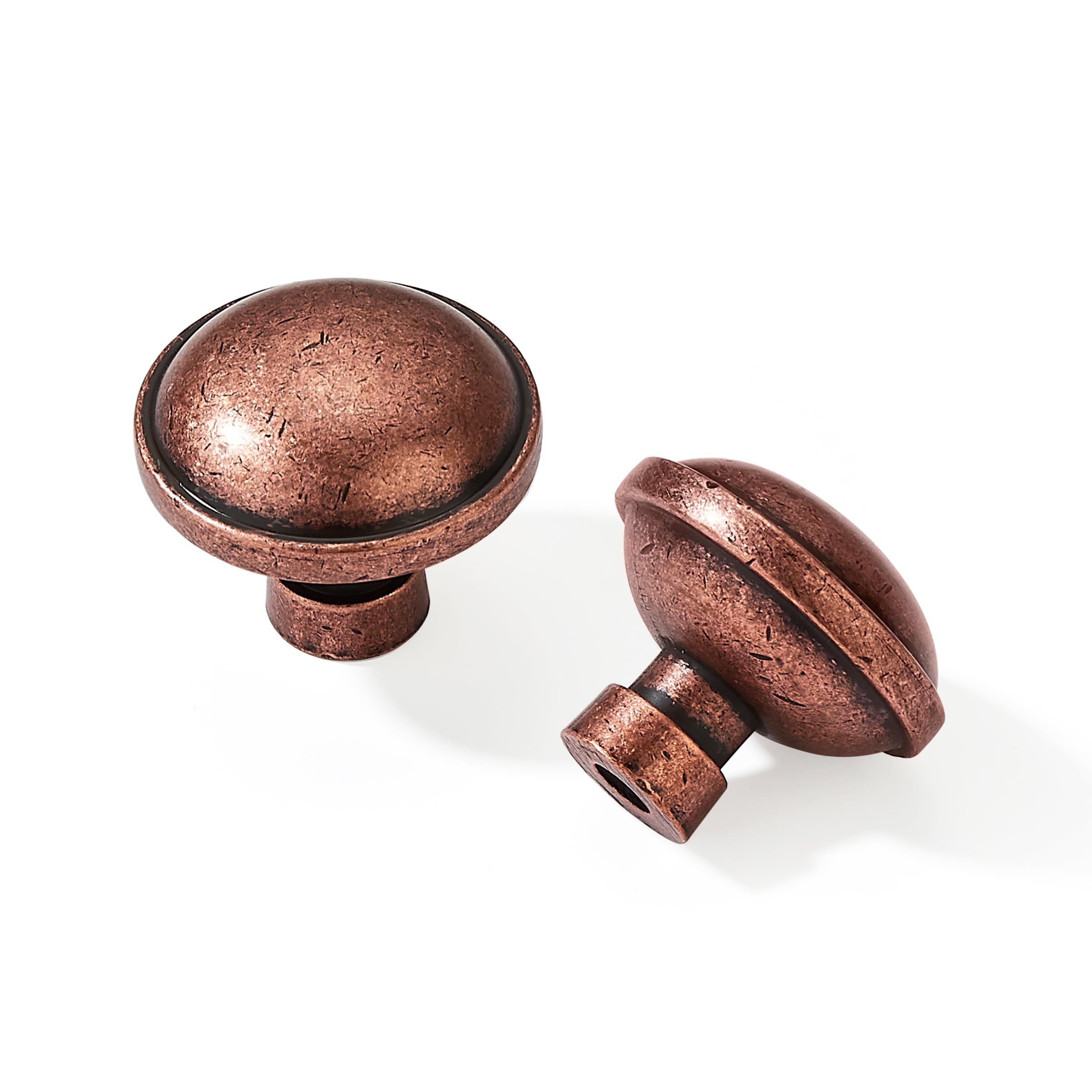 antique copper 1-1/4 in (32 mm) CTC cabinet pulls product photo