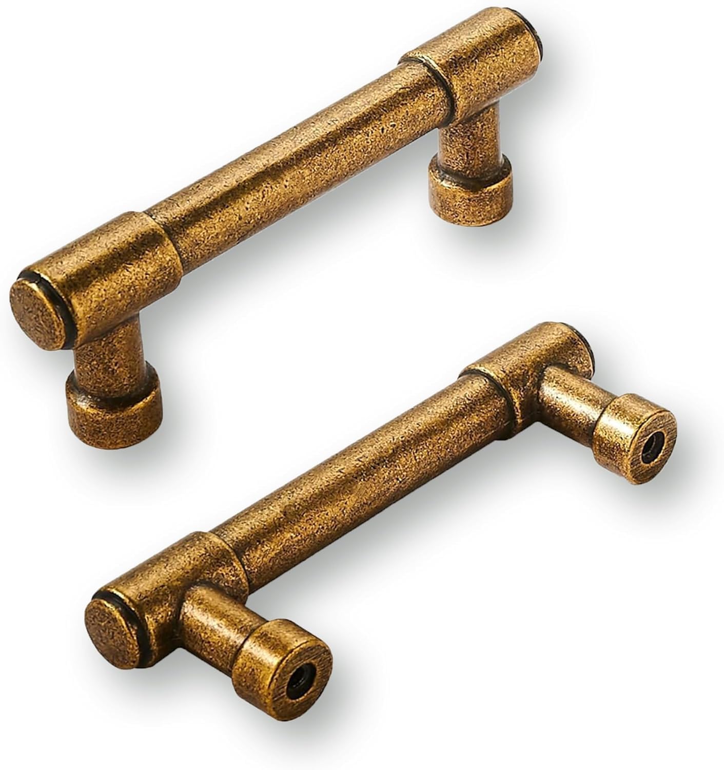 antique english brass 3 in (76 mm) CTC cabinet pulls product photo