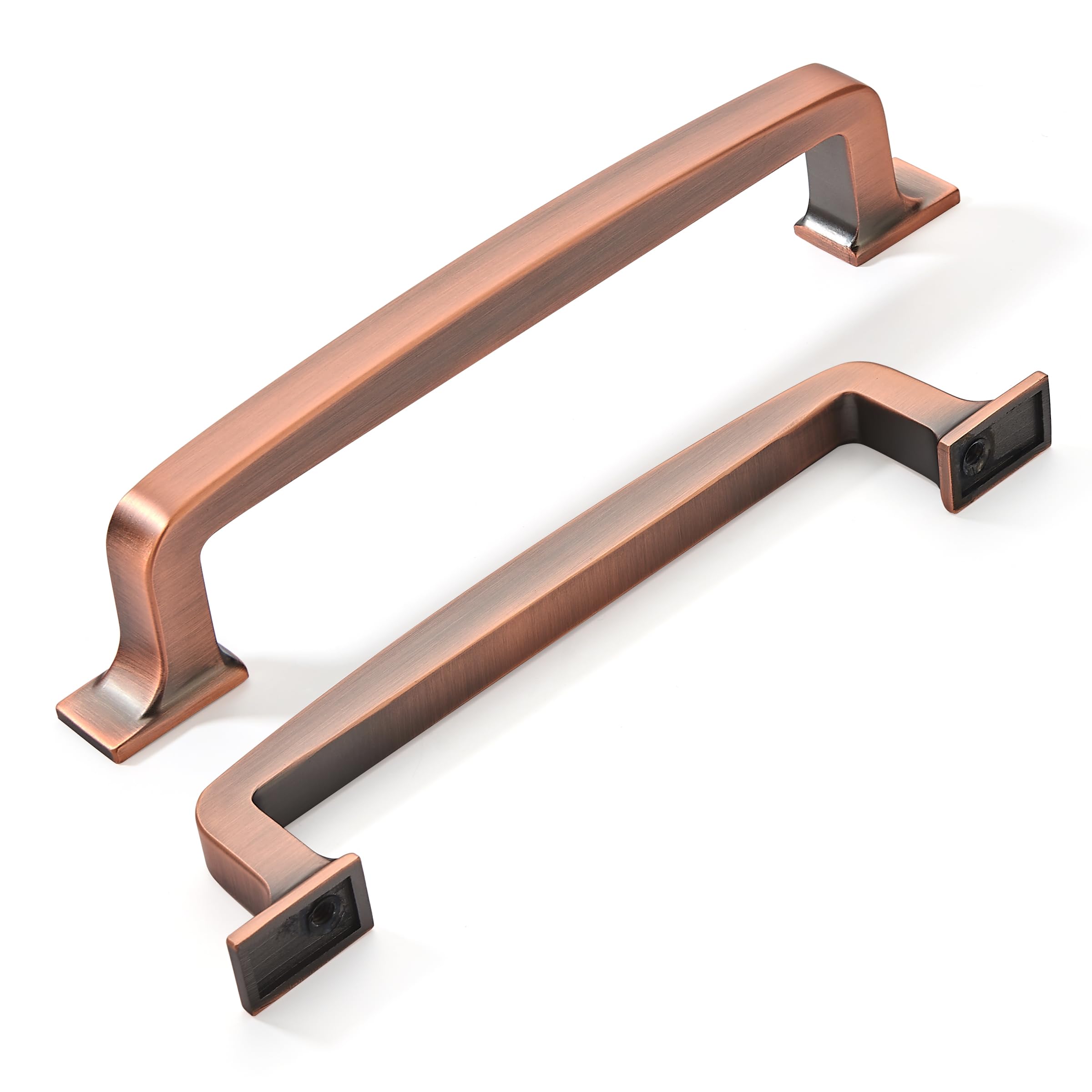 Khtumeware - 80266 Brushed Antique Copper Cabinet Pulls CTC 5 in (128 mm) 10 Pack