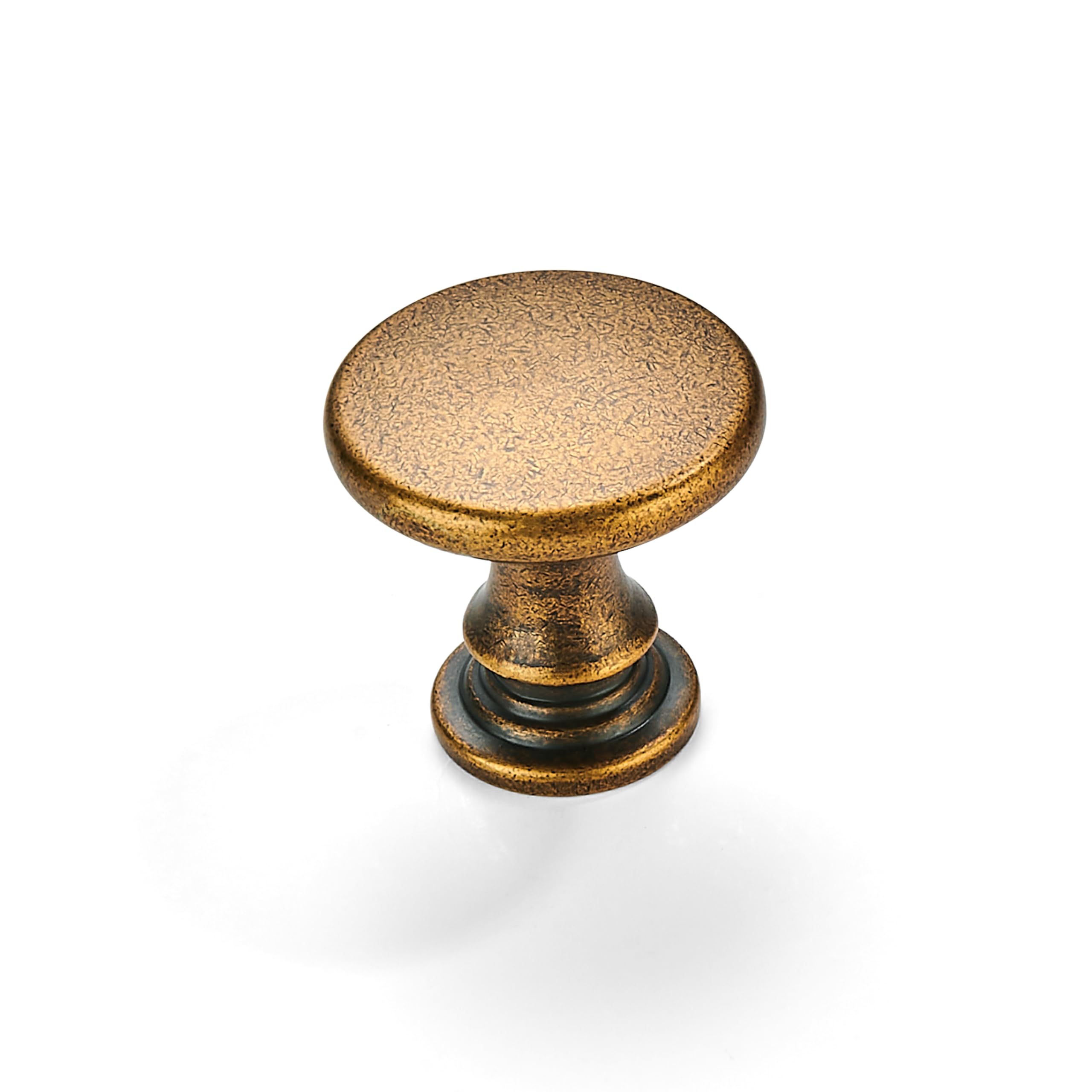 antique brass 1-1/4 in (32 mm) DIA cabinet knobs product photo