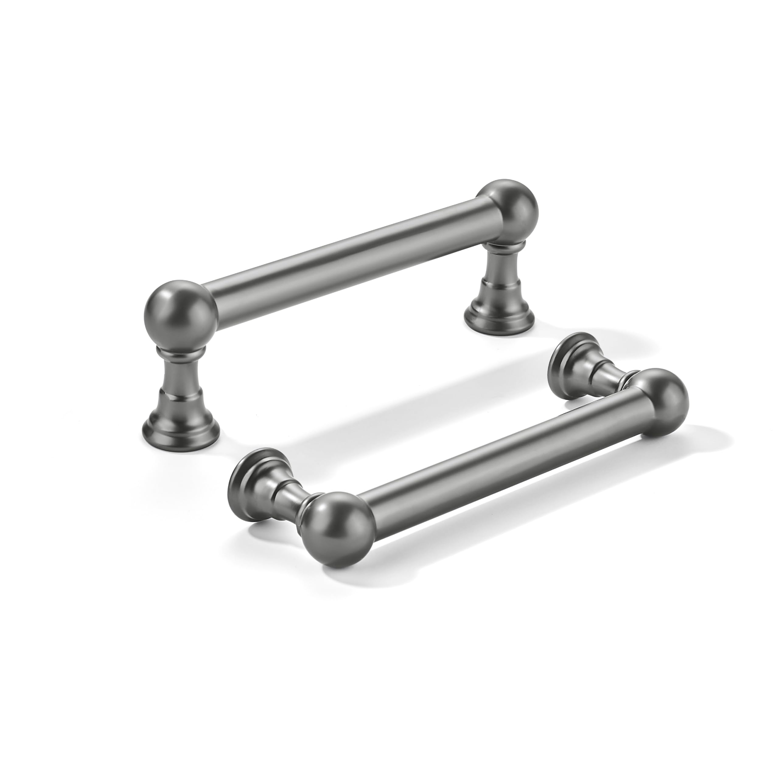 Khtumeware - 80309 Ash Gray Cabinet Pulls CTC 4 in (102 mm) 10 Pack