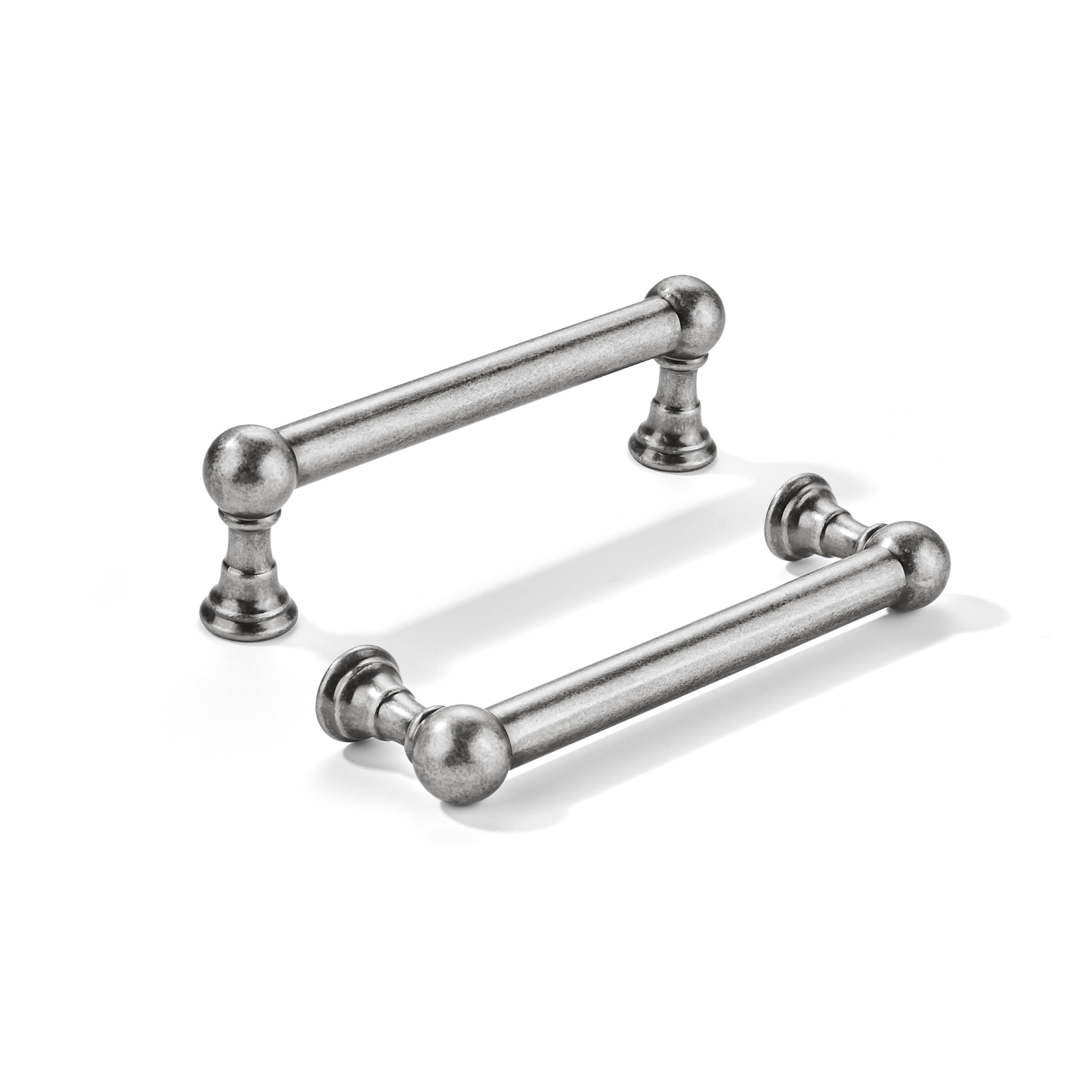 Khtumeware - 80309 Antique Pewter Cabinet Pulls CTC 4 in (102 mm) 10 Pack