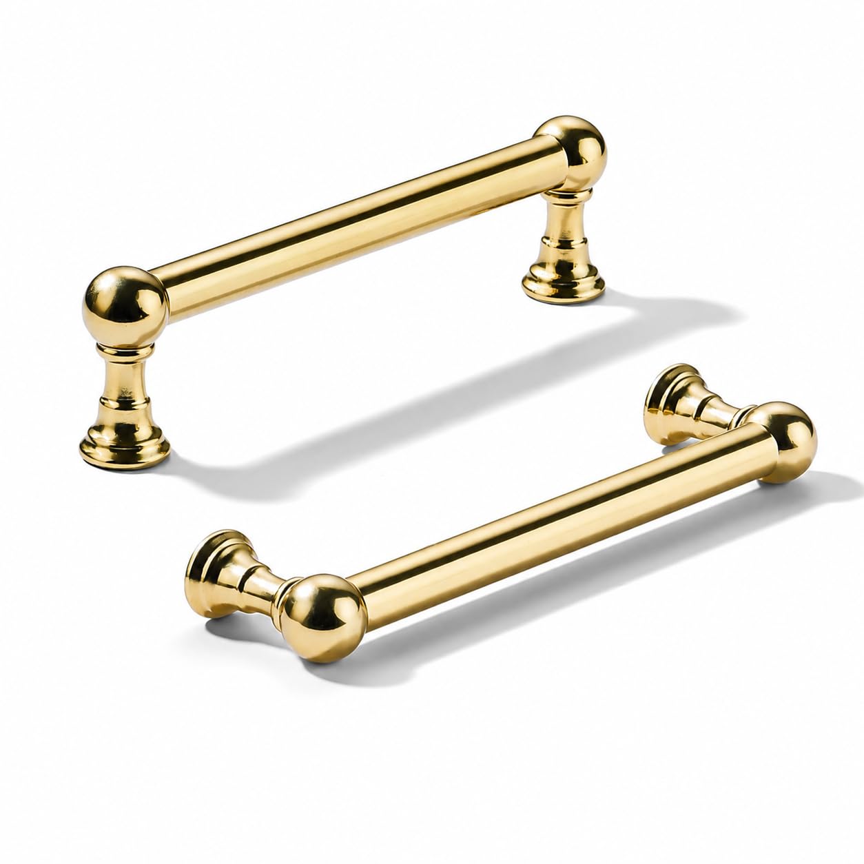 Khtumeware - 80309 Unlacquered Brass Cabinet Pulls CTC 5 in (128 mm)