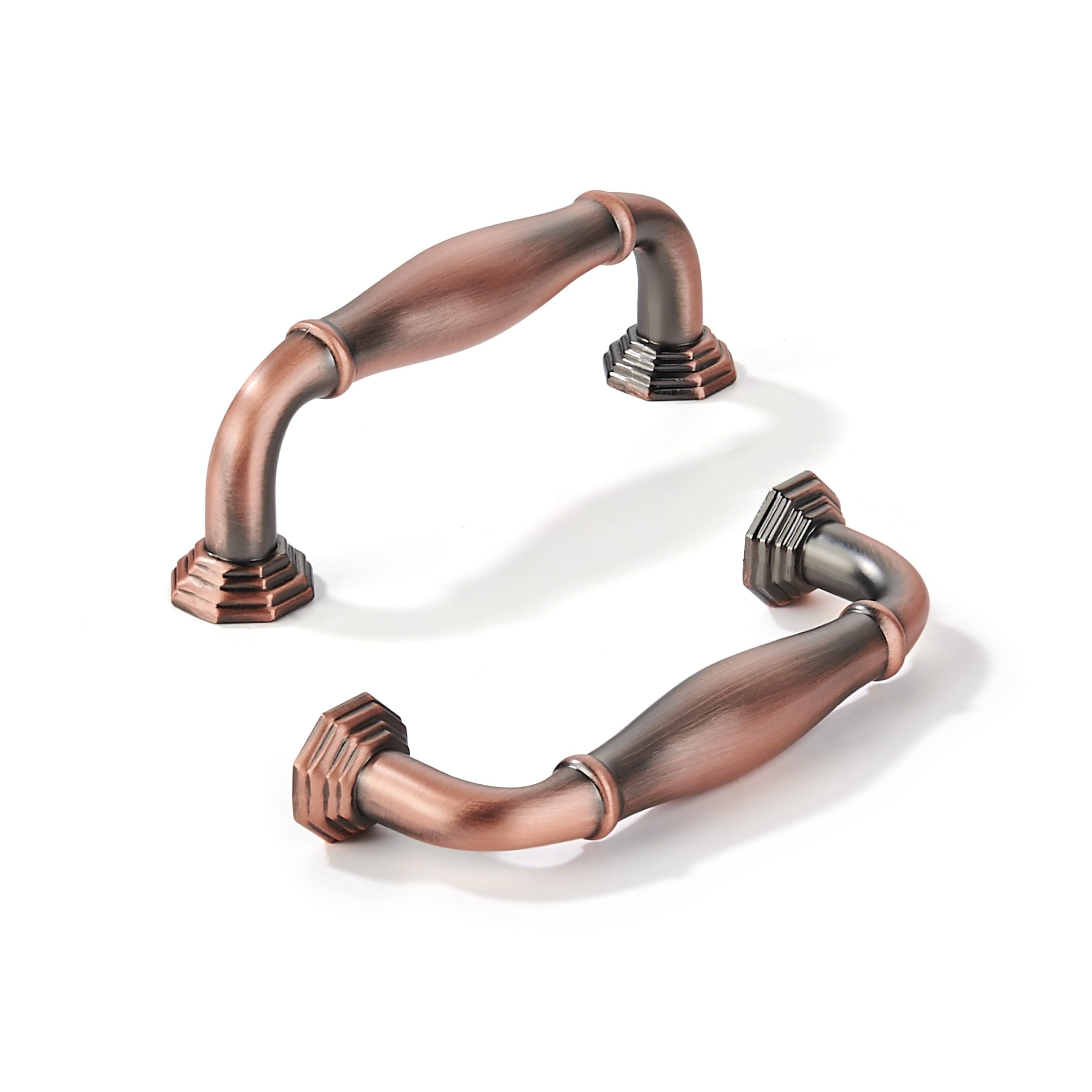 brushed antique copper 3 in (76 mm) CTC cabinet pulls product photo